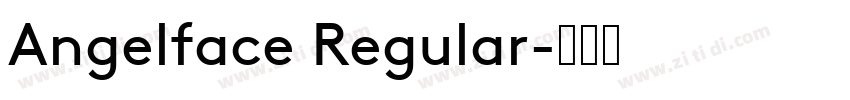 Angelface Regular字体转换